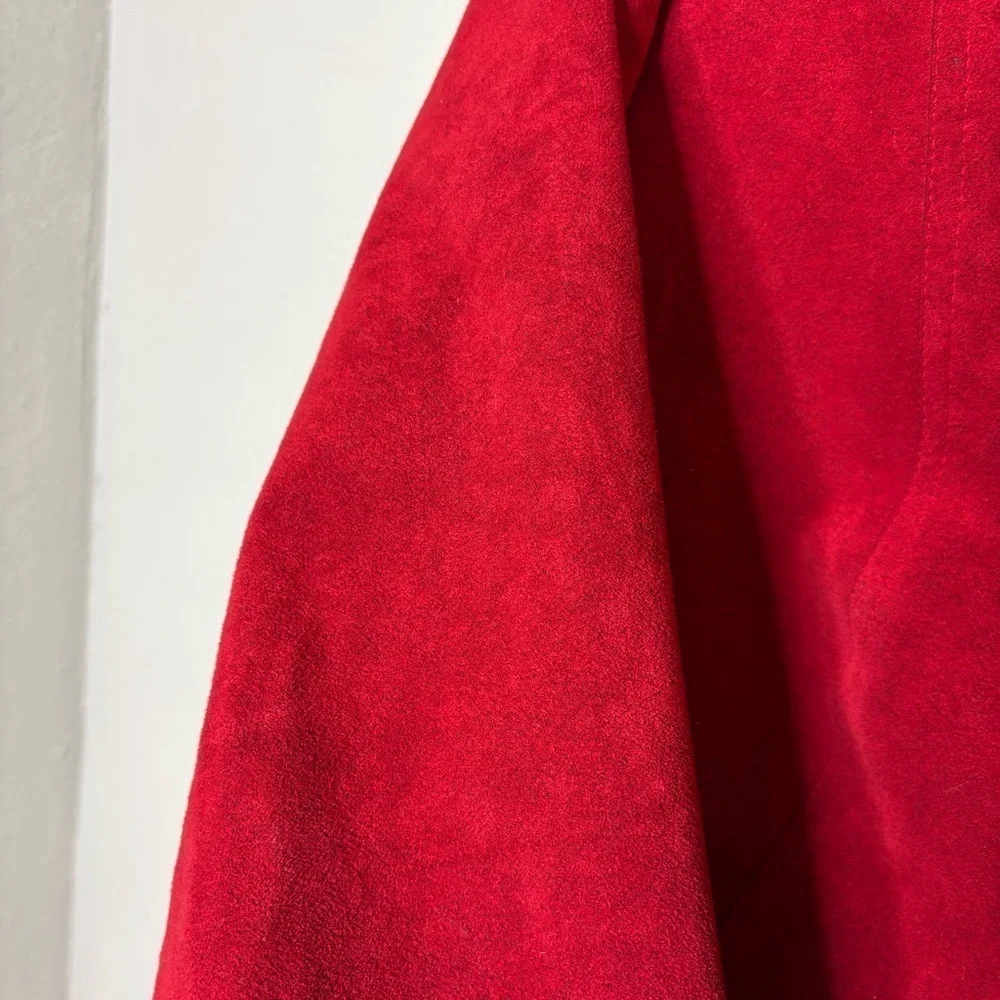 Striking Red Blazer with Modern Minimalist Design Medium